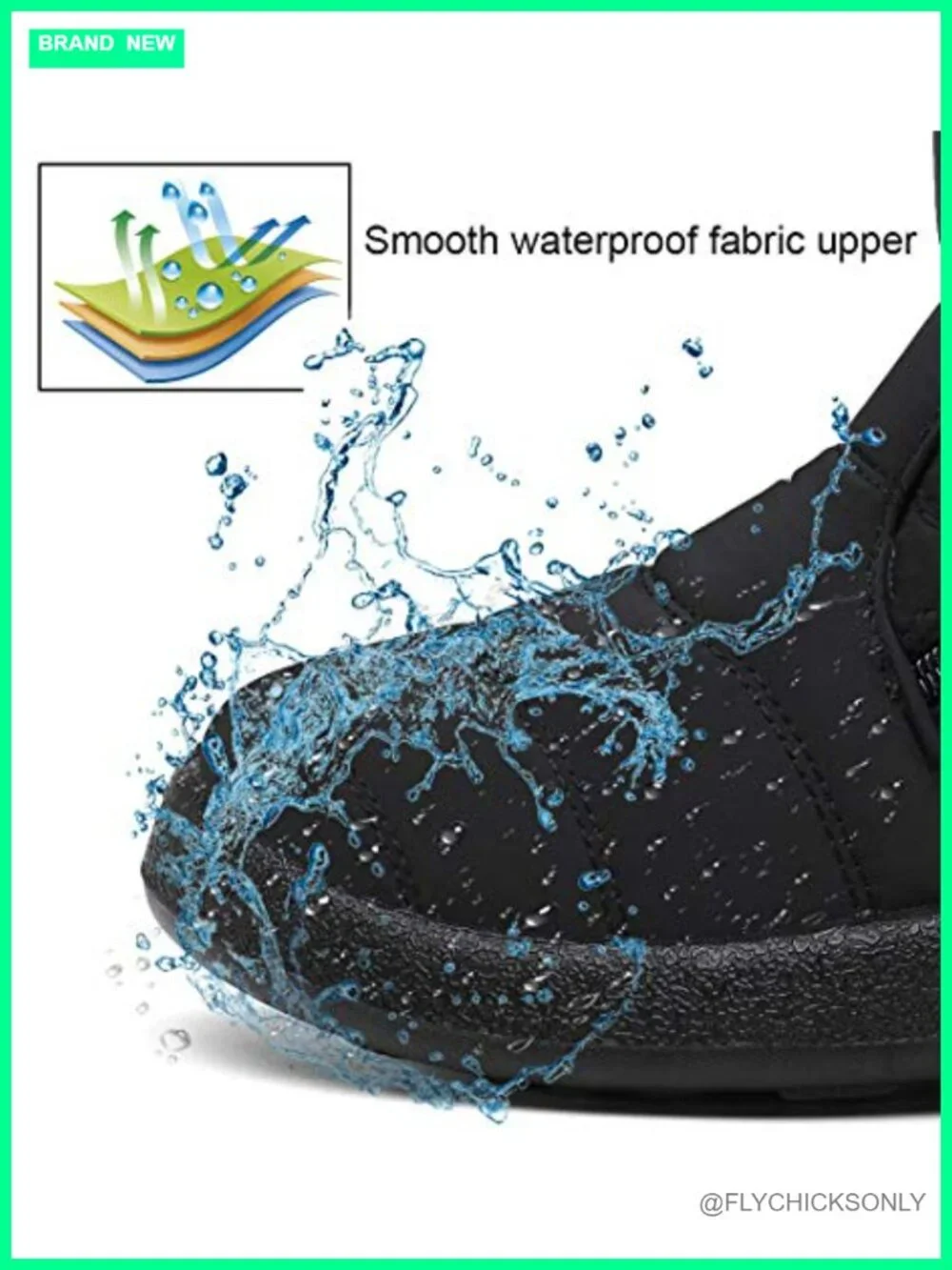 Warm Fur Lined Winter Snow Boots Waterproof Ankle Booties Outdoor Comfortable